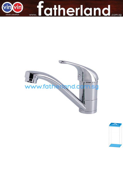 SHOWY SINGLE LEVER BASIN MIXER HOT/COLD C/W SWIVEL SPOUT 2581MC (2581-412)