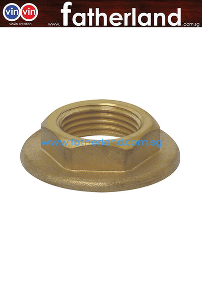 SHOWY PILLAR COCK CHUCK NUT BRASS 1/2" -6158