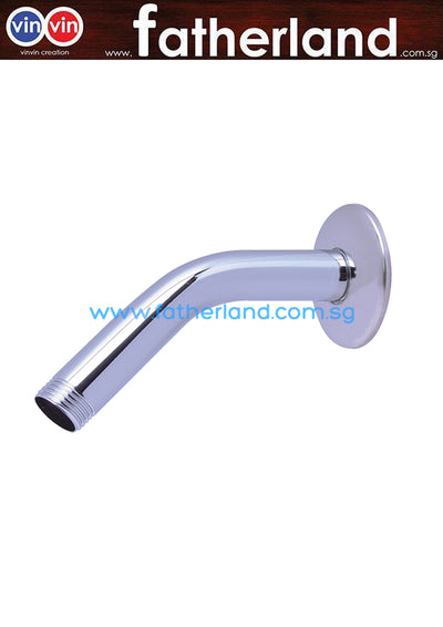 SHOWY C.P BRASS SHOWER ARM WITH FLANGE 8226 7"