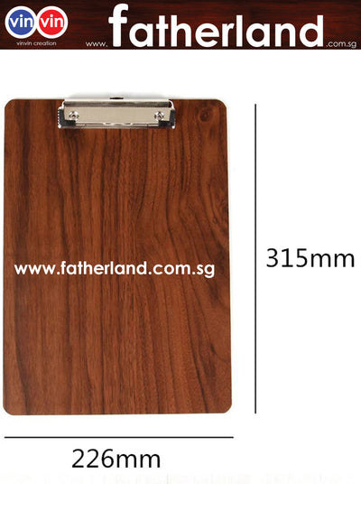 MDF A4 DARK WOOD TEXTURE FILE WITH SNAP CLIP