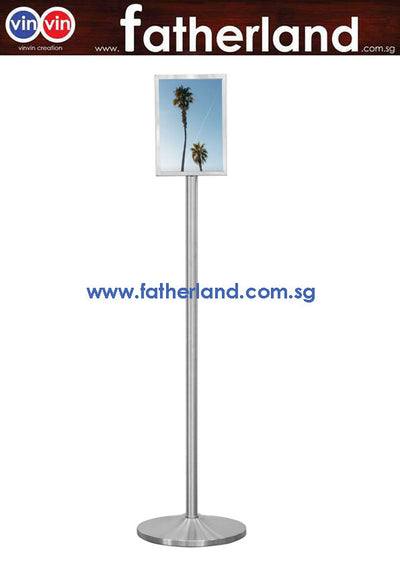 vinvin A4 Stainless Steel Portrait Sign Stand ( Model : vin-A4-HGP )