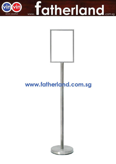 vinvin A4 stainless steel portrait sign stand ( Model : vin-A4-P )