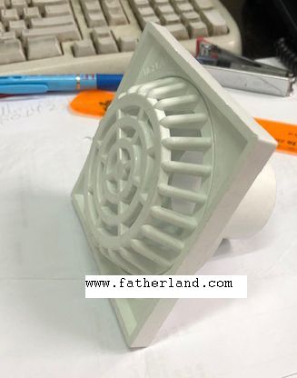 Pvc Balcony Grating 4" C/With 2" Spigot