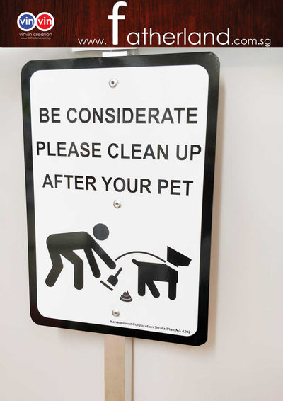 Be Considerate Please Clean up after your pet