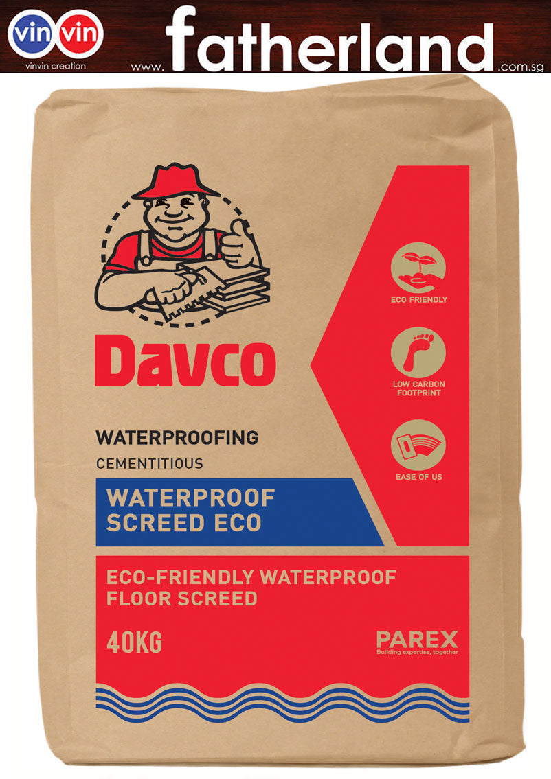 WATERPROOF SCREED ECO CEMENT - DAVCO - www.fatherland.com.sg