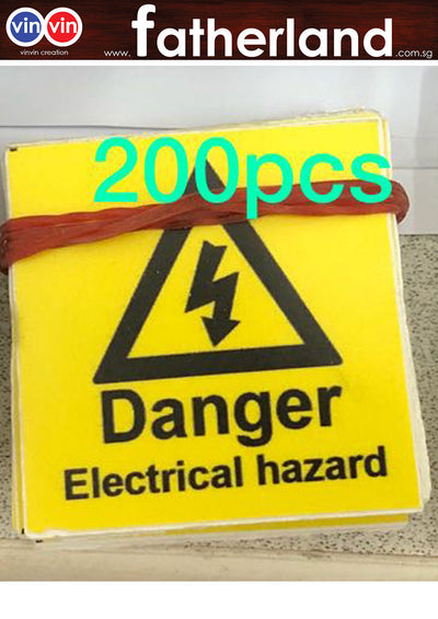 DANGER ELECTRICAL HAZARD 40X40MM