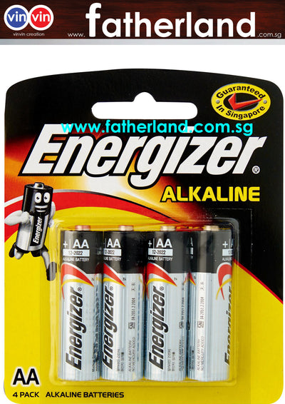 ENERGIZER AA ALKALINE BATTERY  X 4PCS