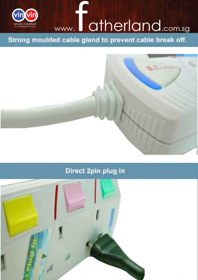 EXTENSION PLUG WITH SURGE PROTECTOR ( ECONMONY SERIES )