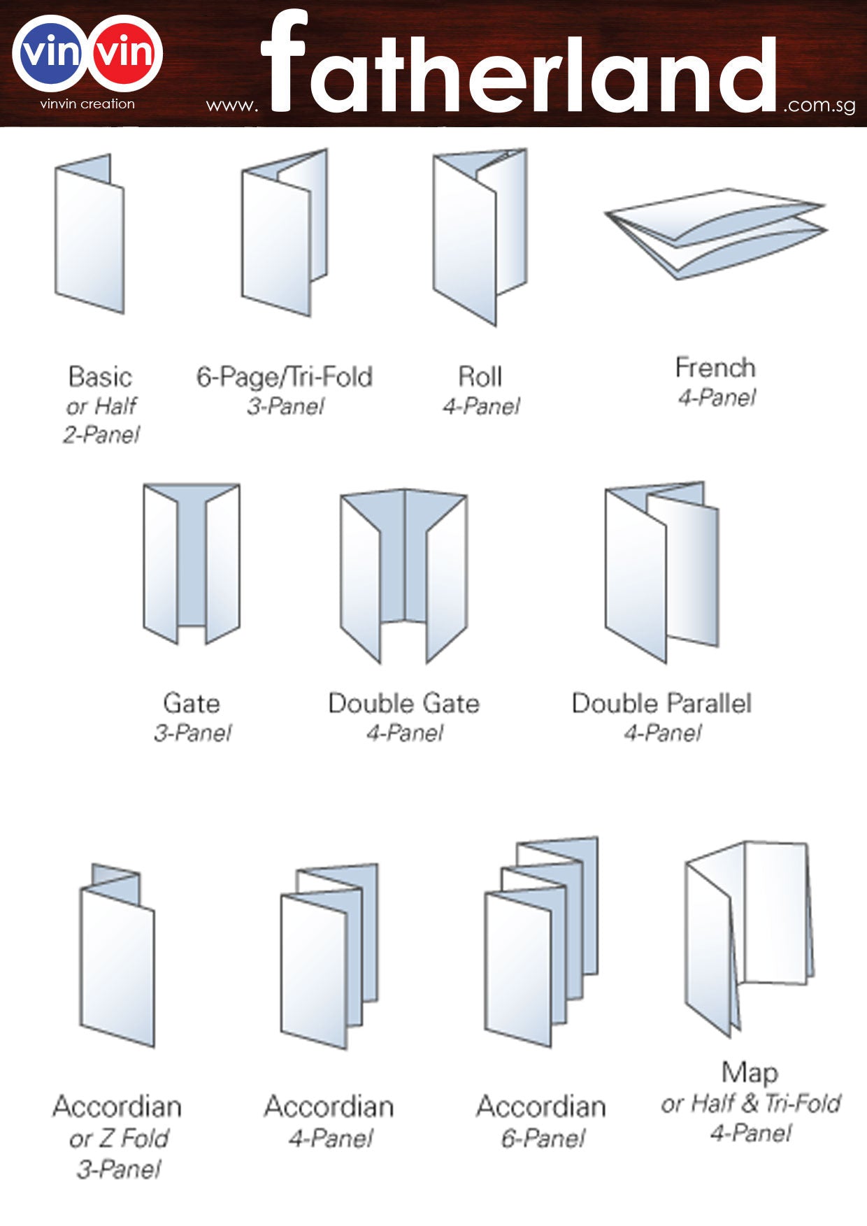 GATE FOLD 2 PANEL PRINTING - www.fatherland.com.sg