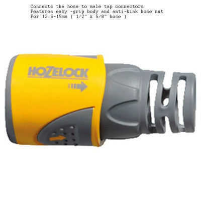 Hozelock Connects Hose To Male Tap ( 12.5-15MM (1/2" & 5/8" )