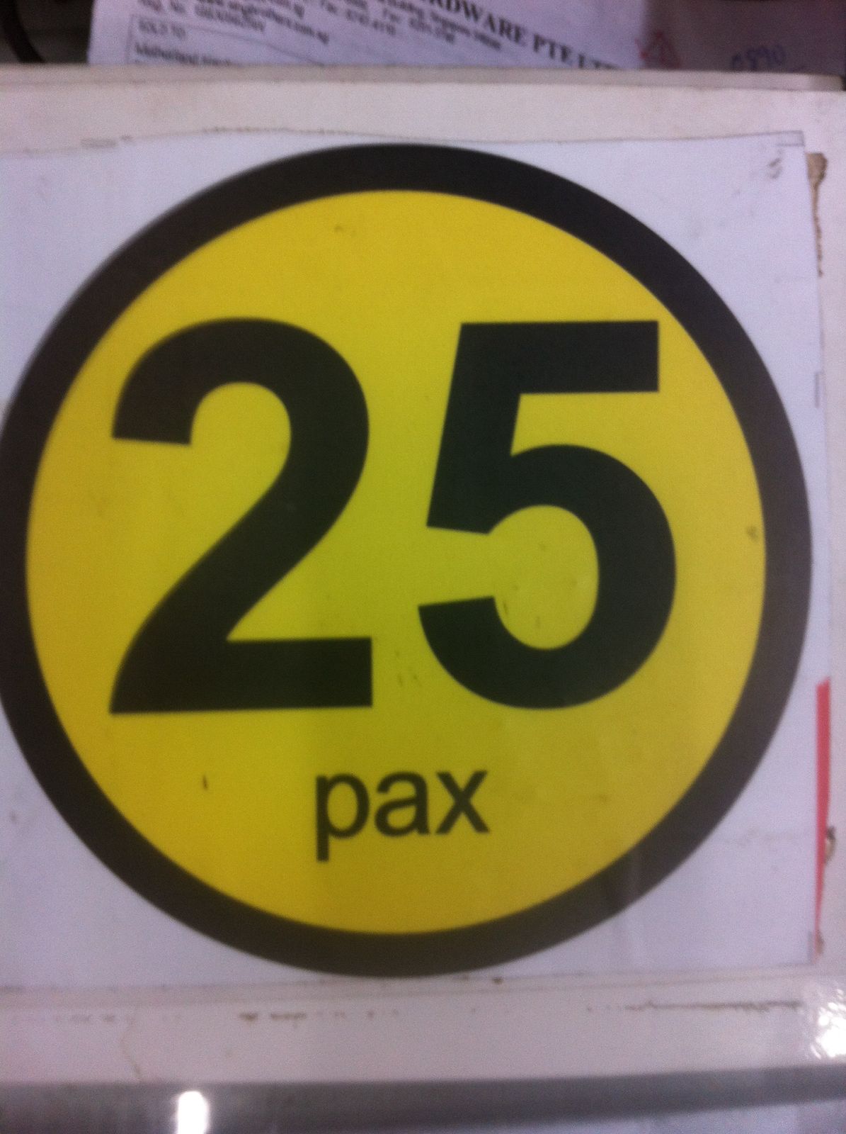 PAX sticker for commercial vehicles. MAXIMUM PASSENGER CAPACITY - www ...