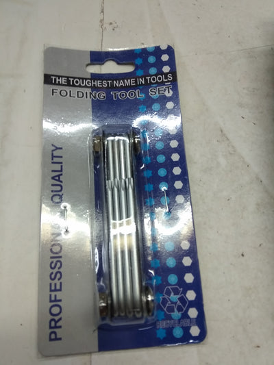 8PCS FOLDING STAR KEY SET W/HOLE T5-T20