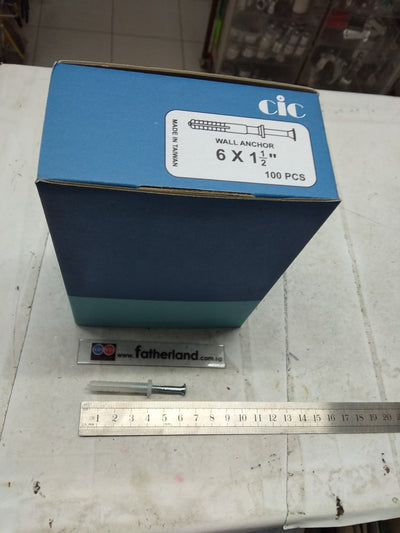 6X1-1/2 WALL  ANCHOR  100PCS/BOX
