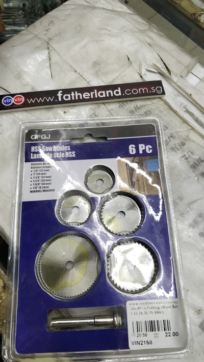 VIN 6PCS CUTTING WHEEL SET