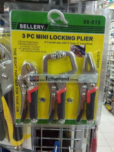 Sellery 88-819 3Pc Mini Locking Plier