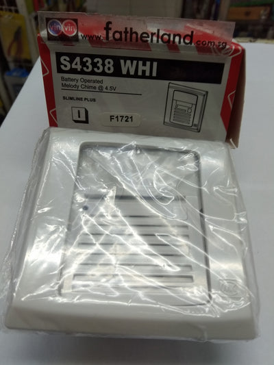 MK S4338WHI Battery Operated Melody Chime @4.5V