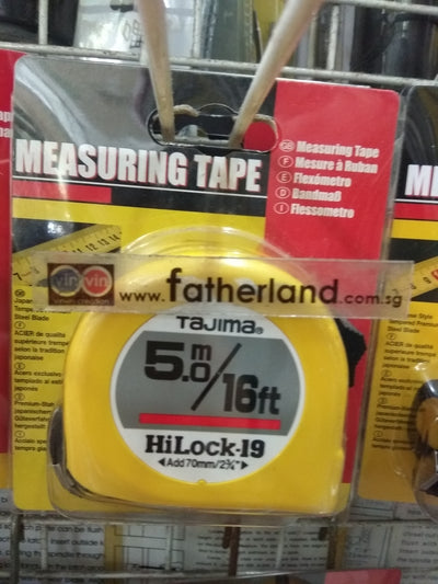TAJIMA HILOCK 19P 5M/16FT MEASURING TAPE