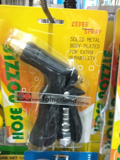 706C HOSE NOZZLE BLACK BODY W/BRASS