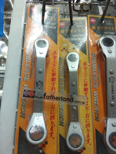 Double Ace 10 X 11 Ratchet Ring Wrench