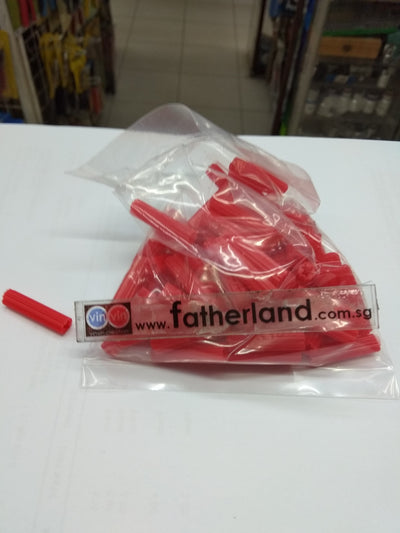 RED WALLPLUG ( 6MM x 1" ) 80PCS