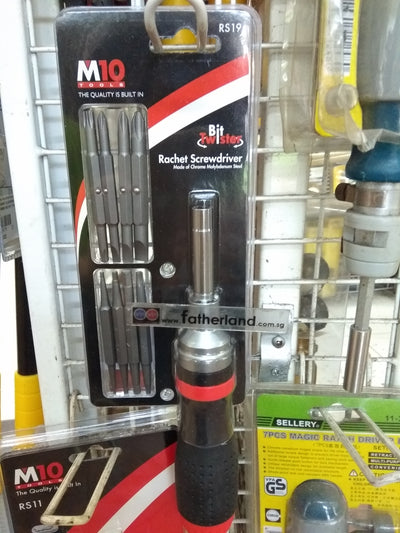 M10 RS19 RATCHET SCREWDRIVER SET