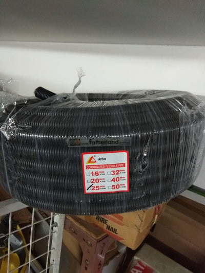 PVC FLEX CONDUIT 25MMX50M (BLACK)