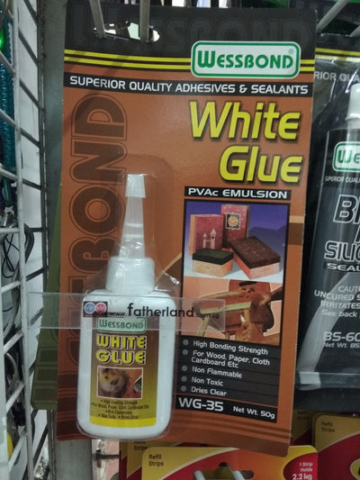 WESSBOND WHITE GLUE WG35 50G