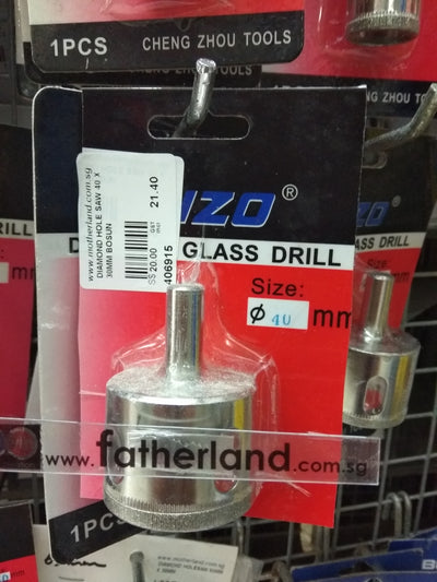 DIAMOND HOLE SAW 40 X 30MM BOSUN