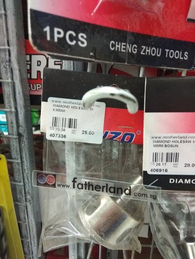 DIAMOND HOLESAW 45 X30MM