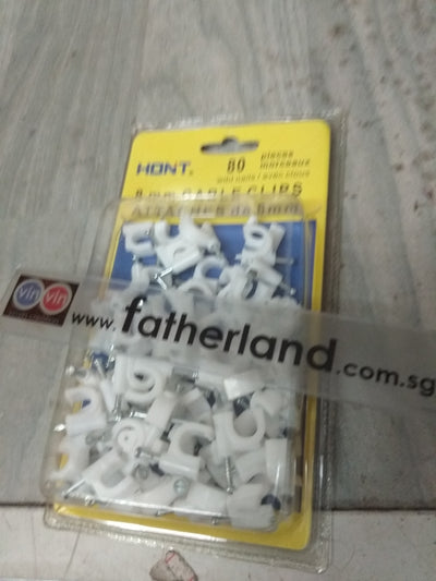 8MM CABLE CLIP 80PCS /PKT