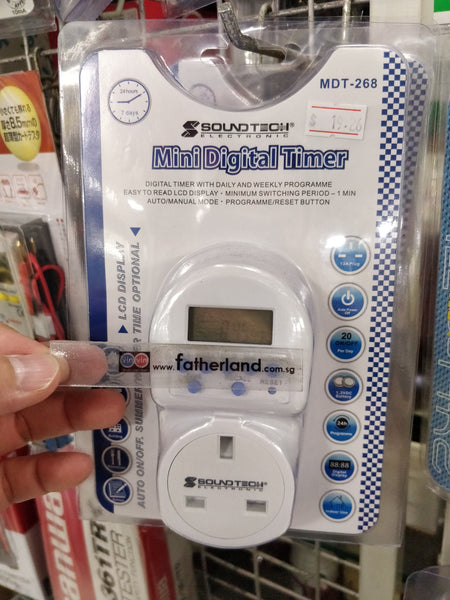 SOUNDTECH MDT-268 MINI DIGITAL TIMER - www.fatherland.com.sg