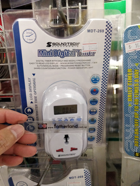 SOUNDTECH MINI DIGITAL TIMER MDT-269 - www.fatherland.com.sg
