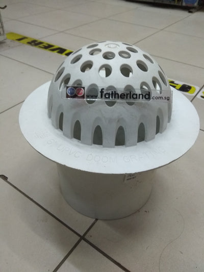 6" UPVC DOME GRATING 150MM(WHITE)