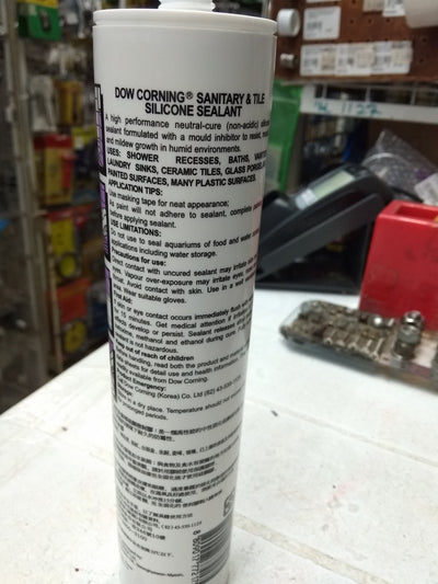 DOW CORNING SILICONE SANITARY WHITE/CLEAR