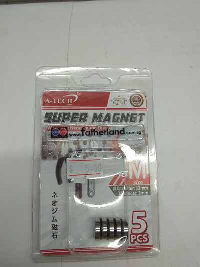 MAGNETIC NEODYNIUM ALLOY DISC 12X3MM 5PCS SM-1205