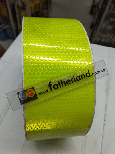 Vin Reflective Luminous Yellow Sticker 70mm x 1 Meter