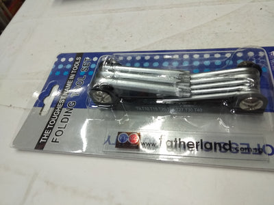 8PCS FOLDING STAR KEY SET W/HOLE T9-T40