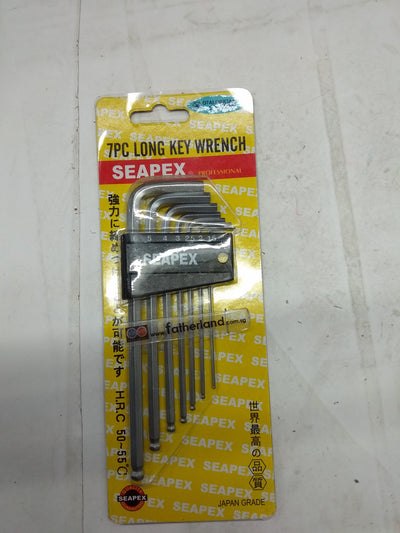 SEAPEX 7PCS 1.5-6MM B/PT HEX KEY