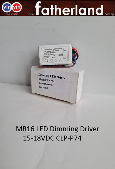 MR16 LED Dimming Driver 15-18VDC CLP-P74