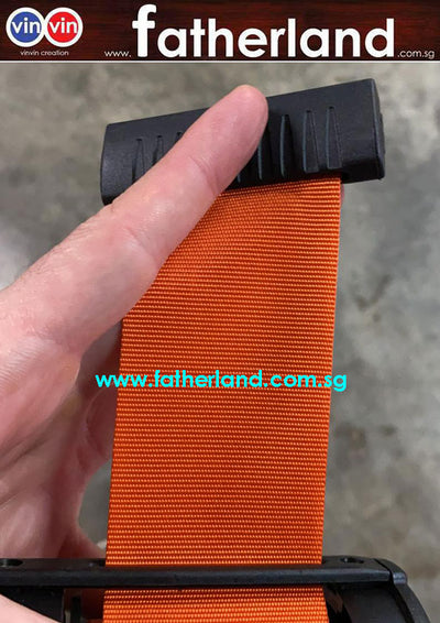 STAINLESS STEEL QUEUE POLE WITH ORANGE BELT ( HG )