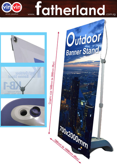 Outdoor Banner Stand 700 x 2000