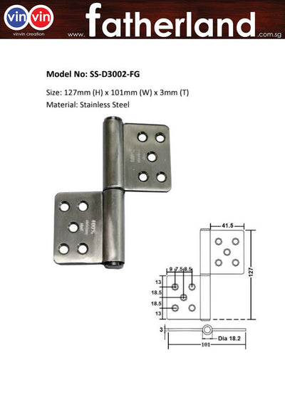 STAINLESS STEEL FLAP HINGES