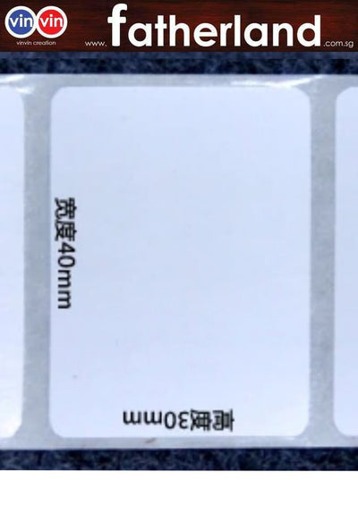 BARCODE LABEL 40 X 30MM