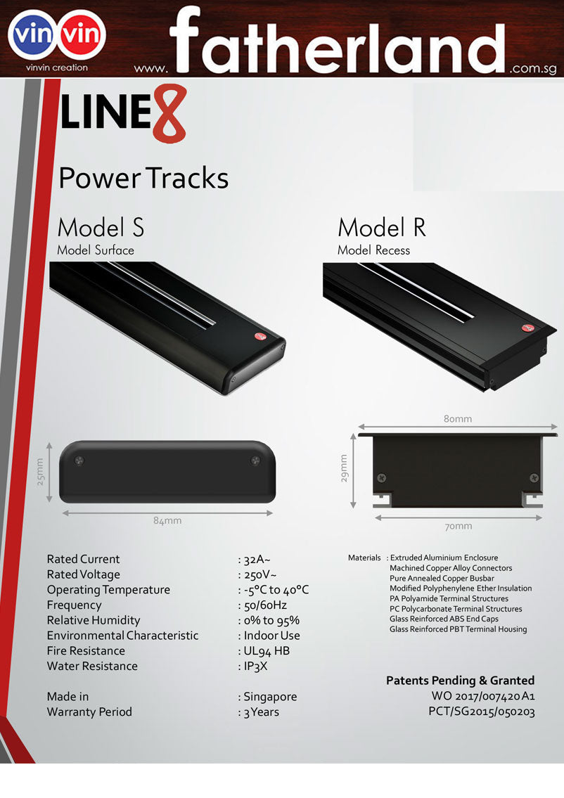 8 Line Rail Line8 Power Track System - www.fatherland.com.sg