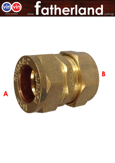 COPPER PIPE COUPLER COMPRESSION SERIES CXC