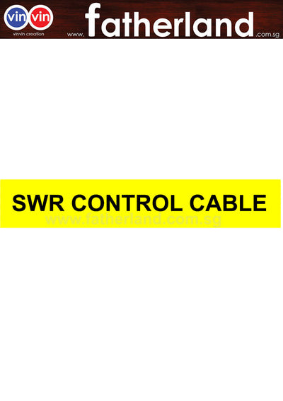 SWR CONTROL CABLE STICKER LABEL