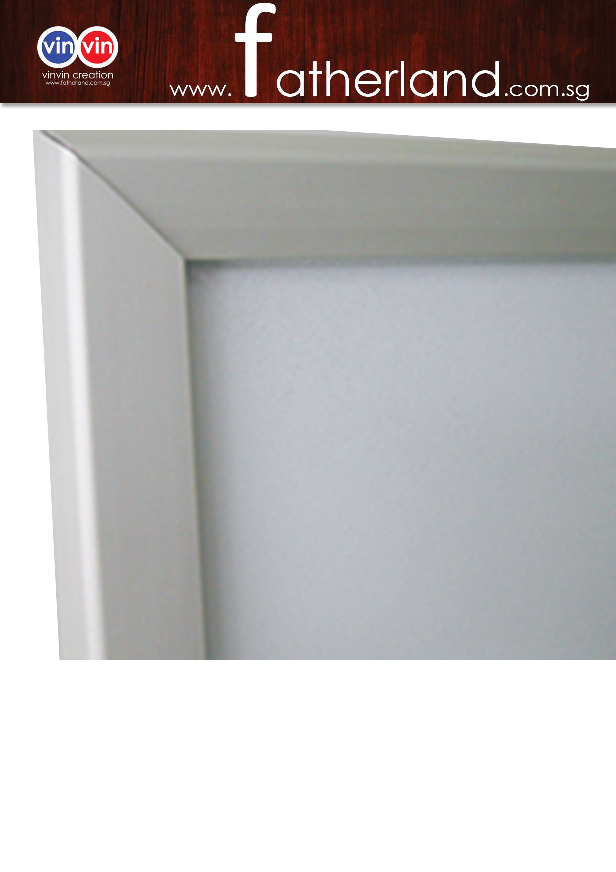 ALUMINIUM SNAP FRAME A4 ( SILVER ) - www.fatherland.com.sg