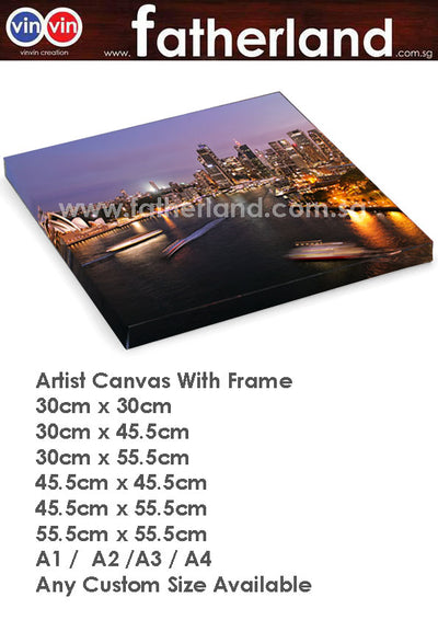 ARTIST CANVAS WITH WOODEN FRAME 455mm x 610mm