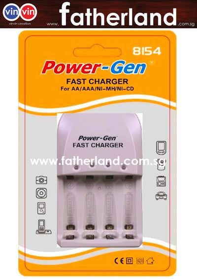 POWER-GEN FAST CHARGER 8154 FOR AA & AAA BATTERY