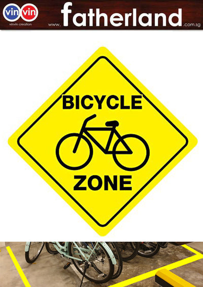 BICYCLE ZONE AREA ALUMINIUM SIGNAGE